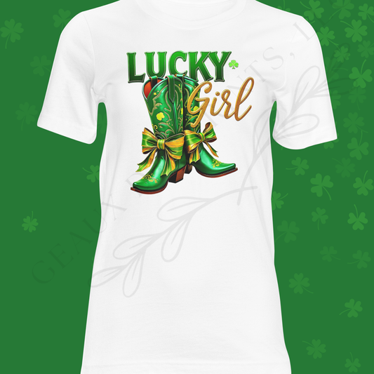 Lucky Girl DTF Single Print