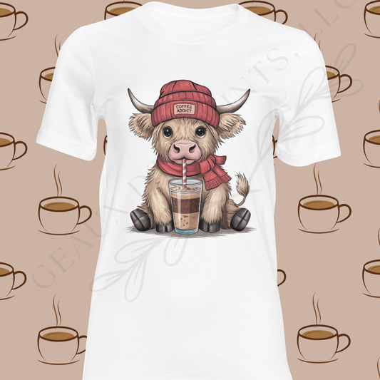 Cow Coffee DTF Single Print