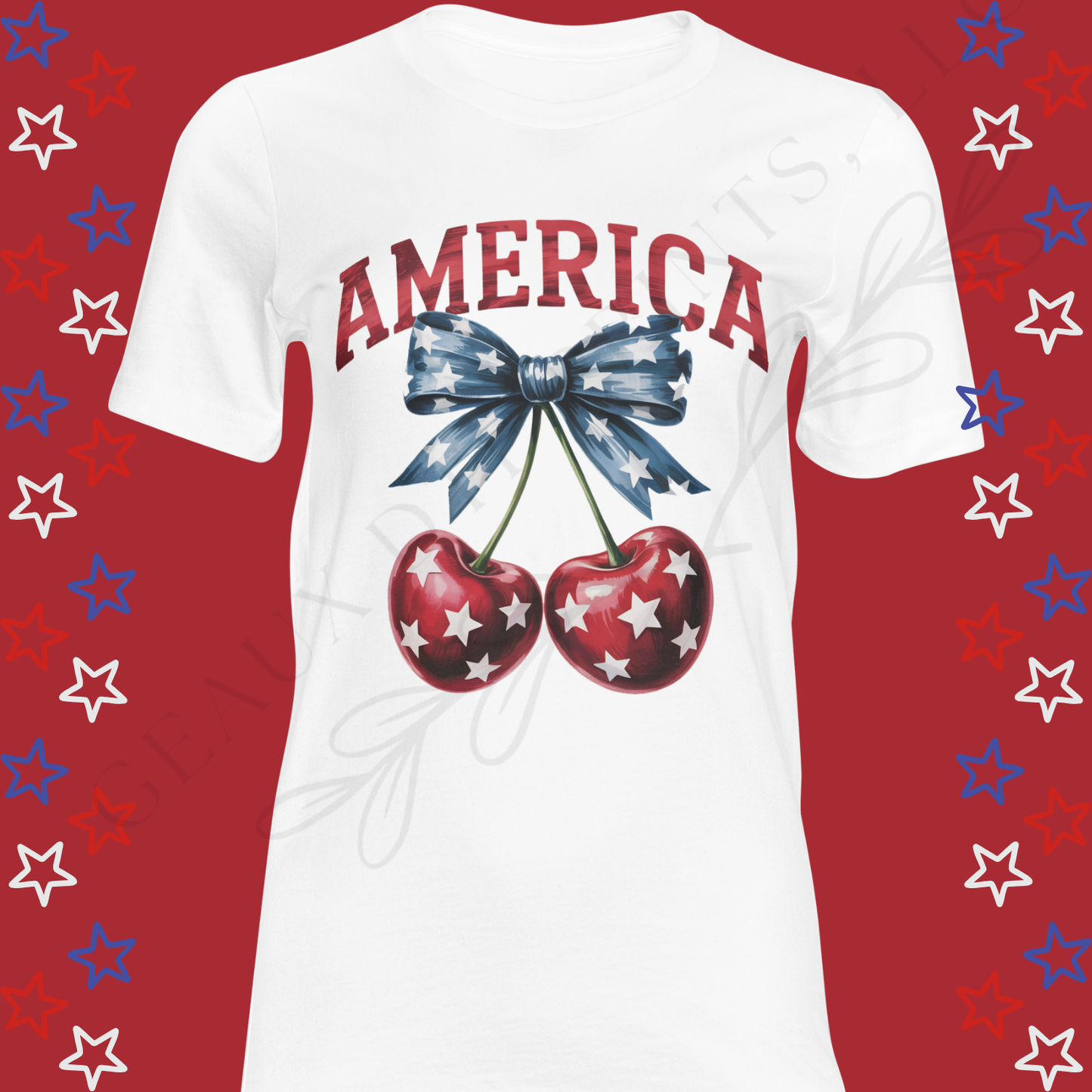 America Cherries DTF Single Print