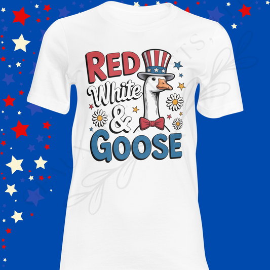 Red White & Goose DTF Single Print