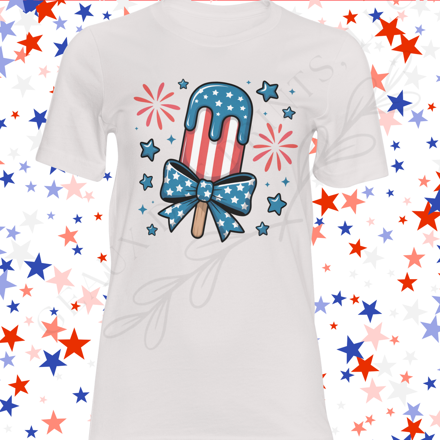 Popsicle Bow DTF Single Print