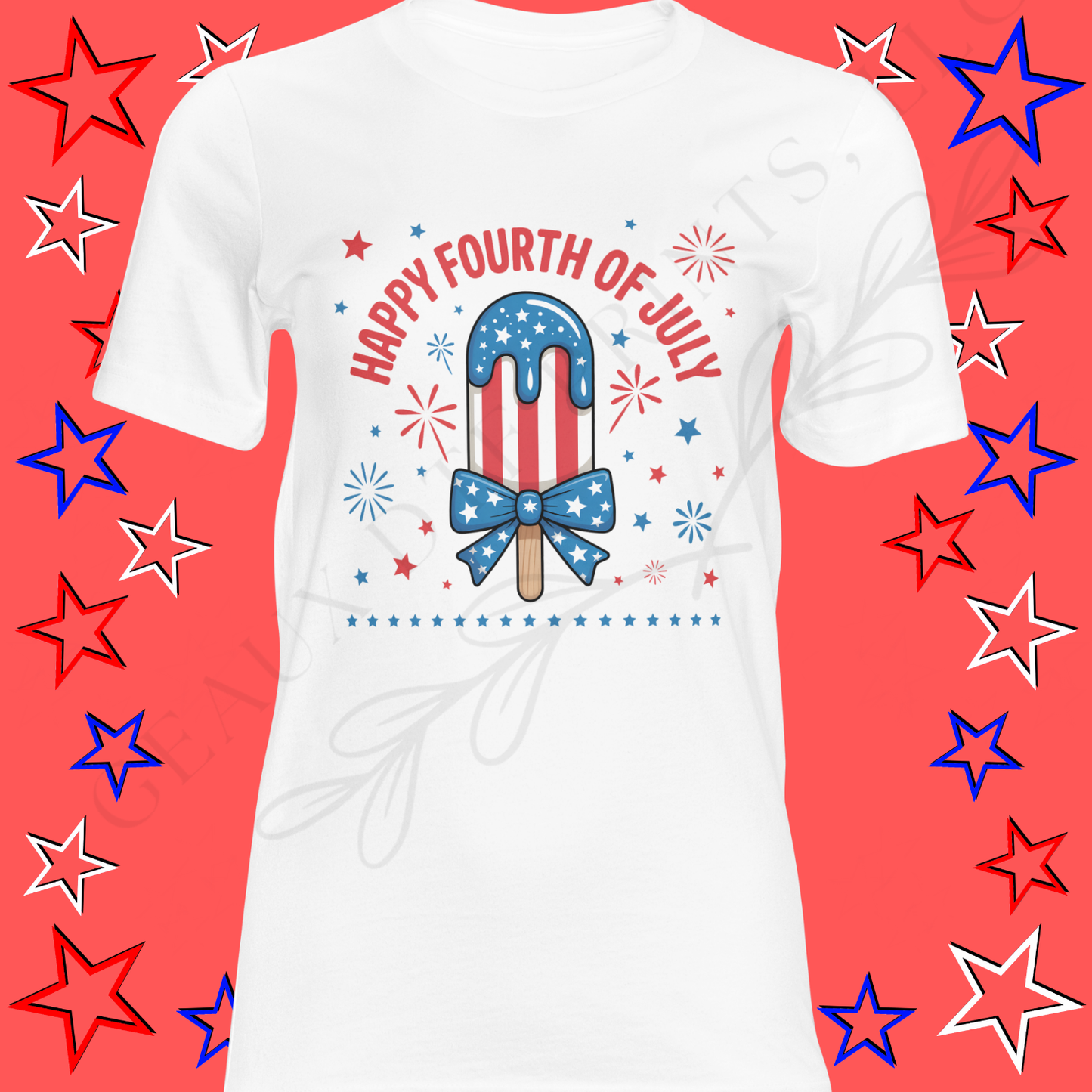 Happy Fourth DTF Single Print