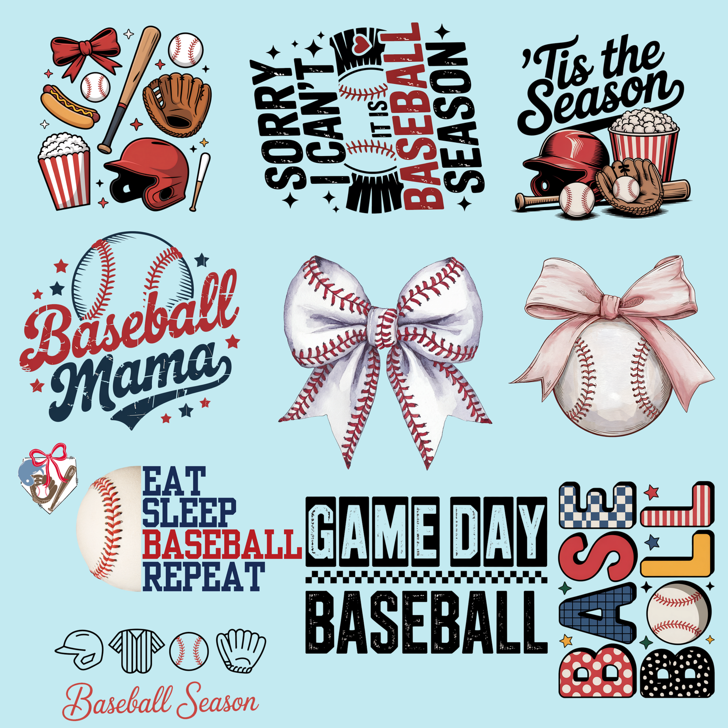 Baseball Gang Sheet