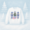 Blue Nutcracker Christmas Tree DTF Print