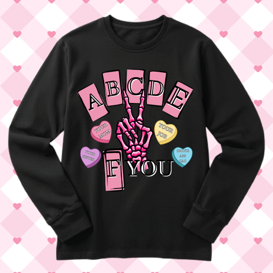 ABCDE FYOU Single DTF Print