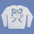 Eagles Checkered Bow DTF Print