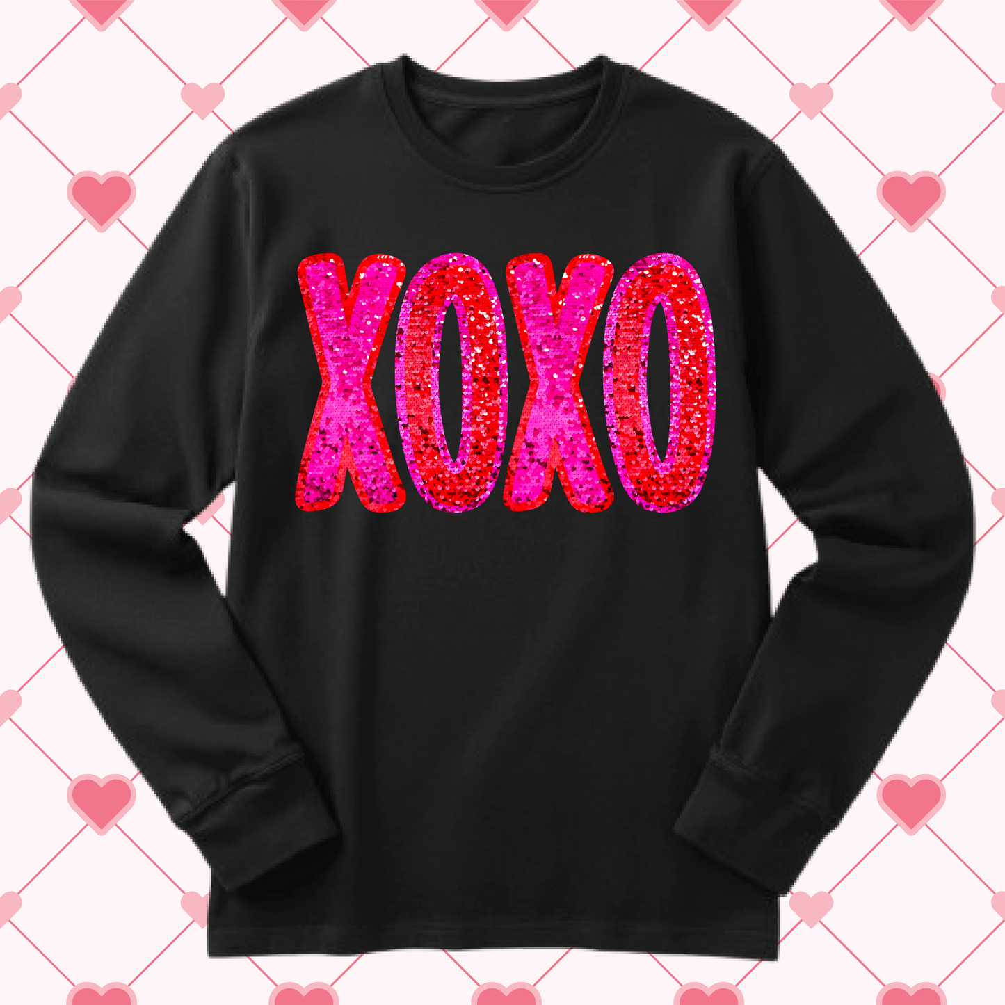 XOXO Sequins Single DTF Print