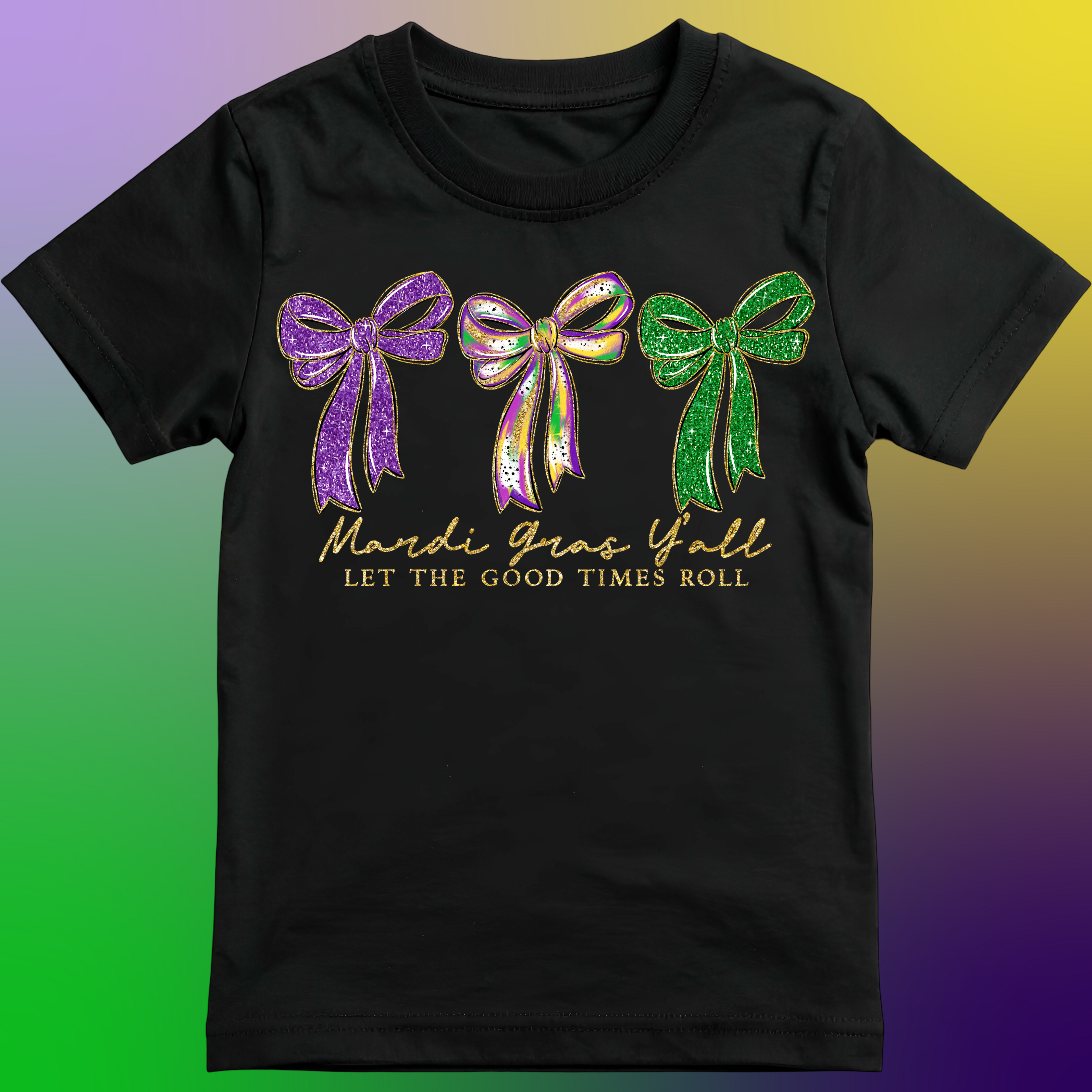 Mardi Gras Ya'll DTF Single Print