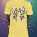 Mardi Gras King Cake Bow DTF Single Print