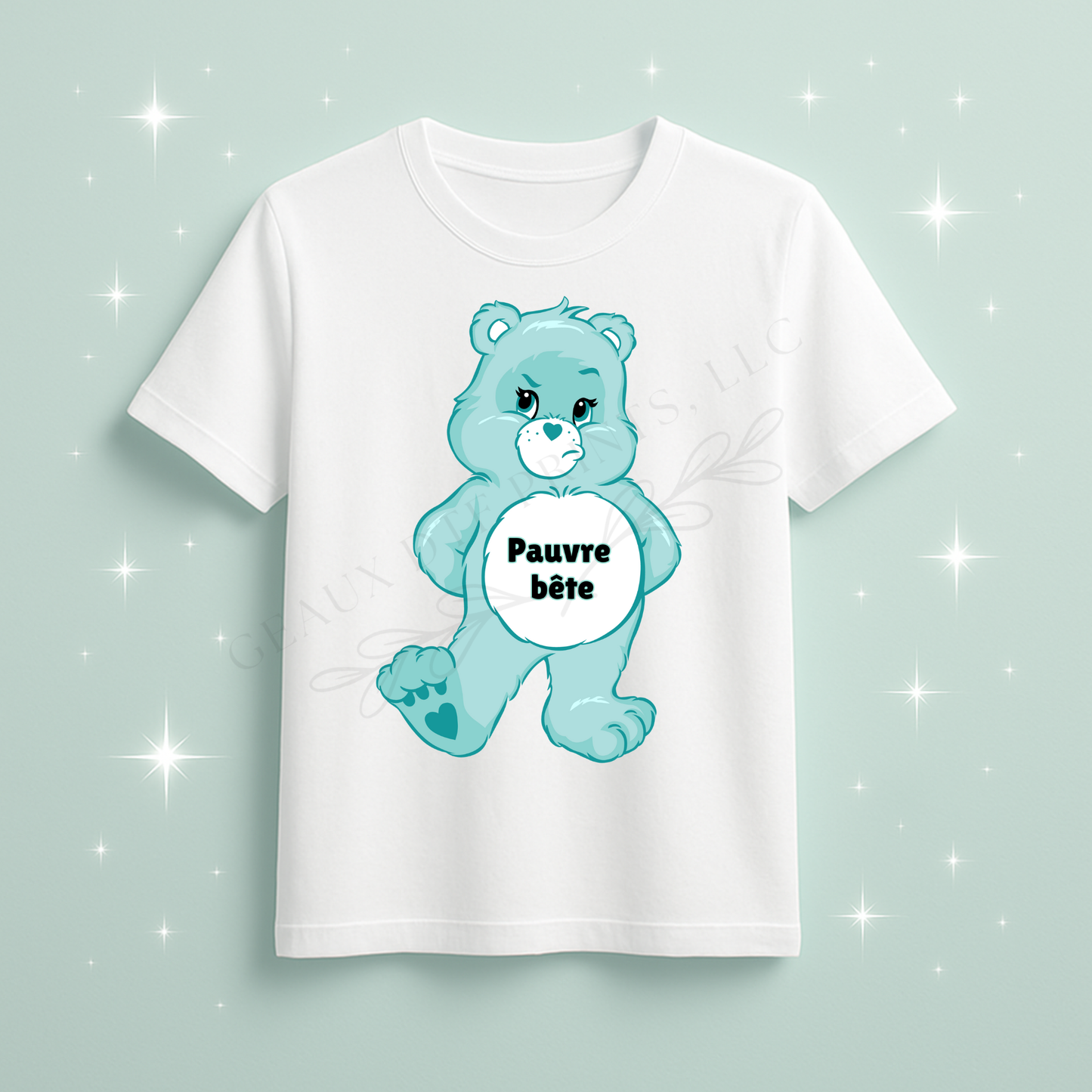 Pauvre bête French Bear (Poor Thing) DTF Print