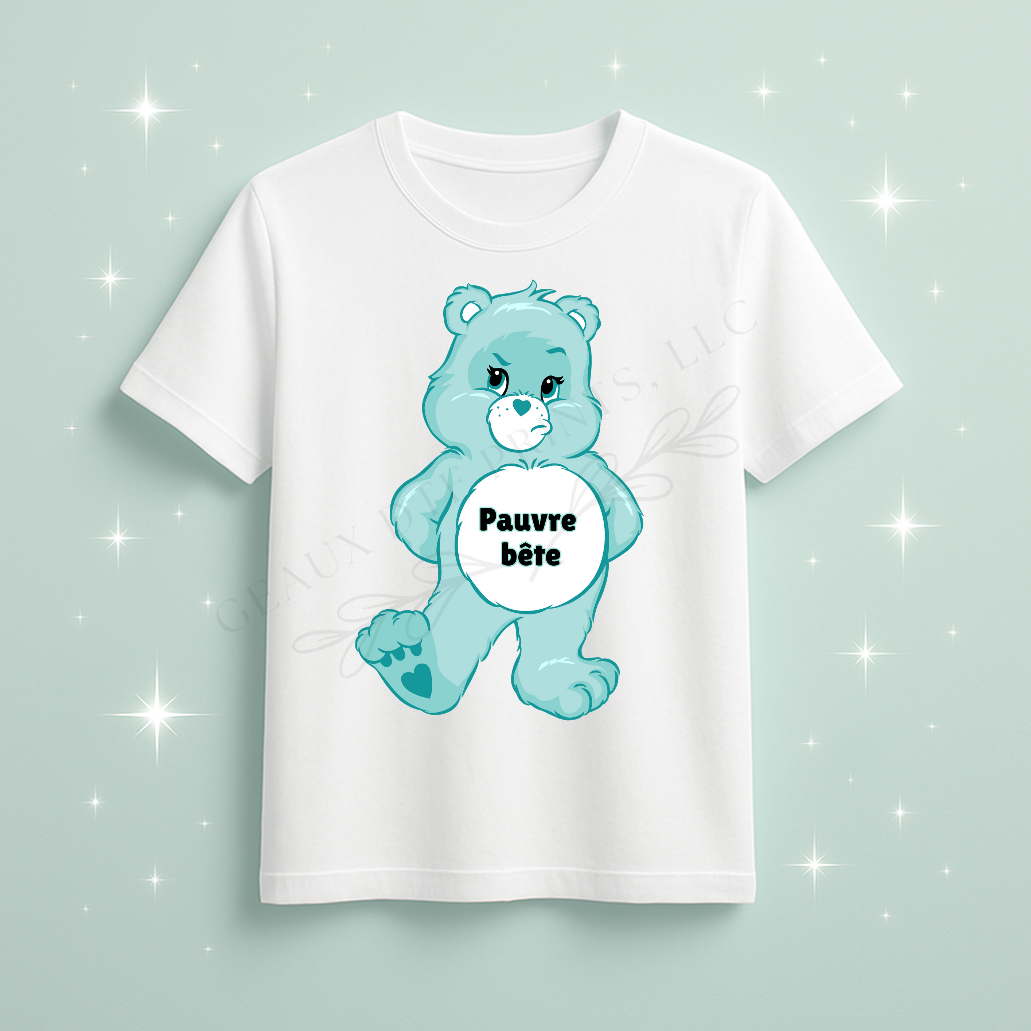 Pauvre bête French Bear (Poor Thing) DTF Print