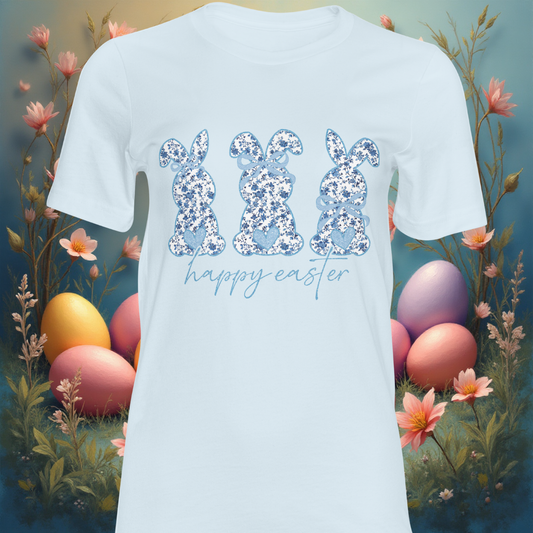 Happy Easter Blue DTF Single Print