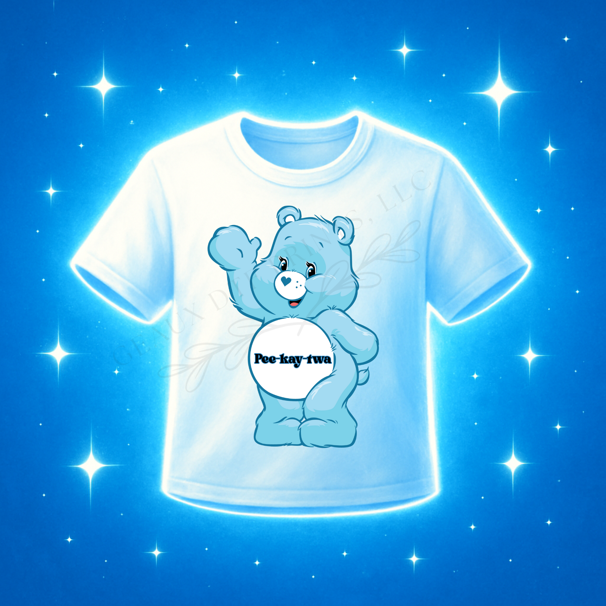 Pee-kay-twa French Bear (Fuck You) DTF Print