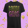 Mardi Gras Bling DTF Single Print