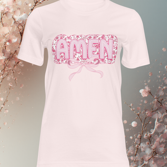 Pink Amen DTF Single Print