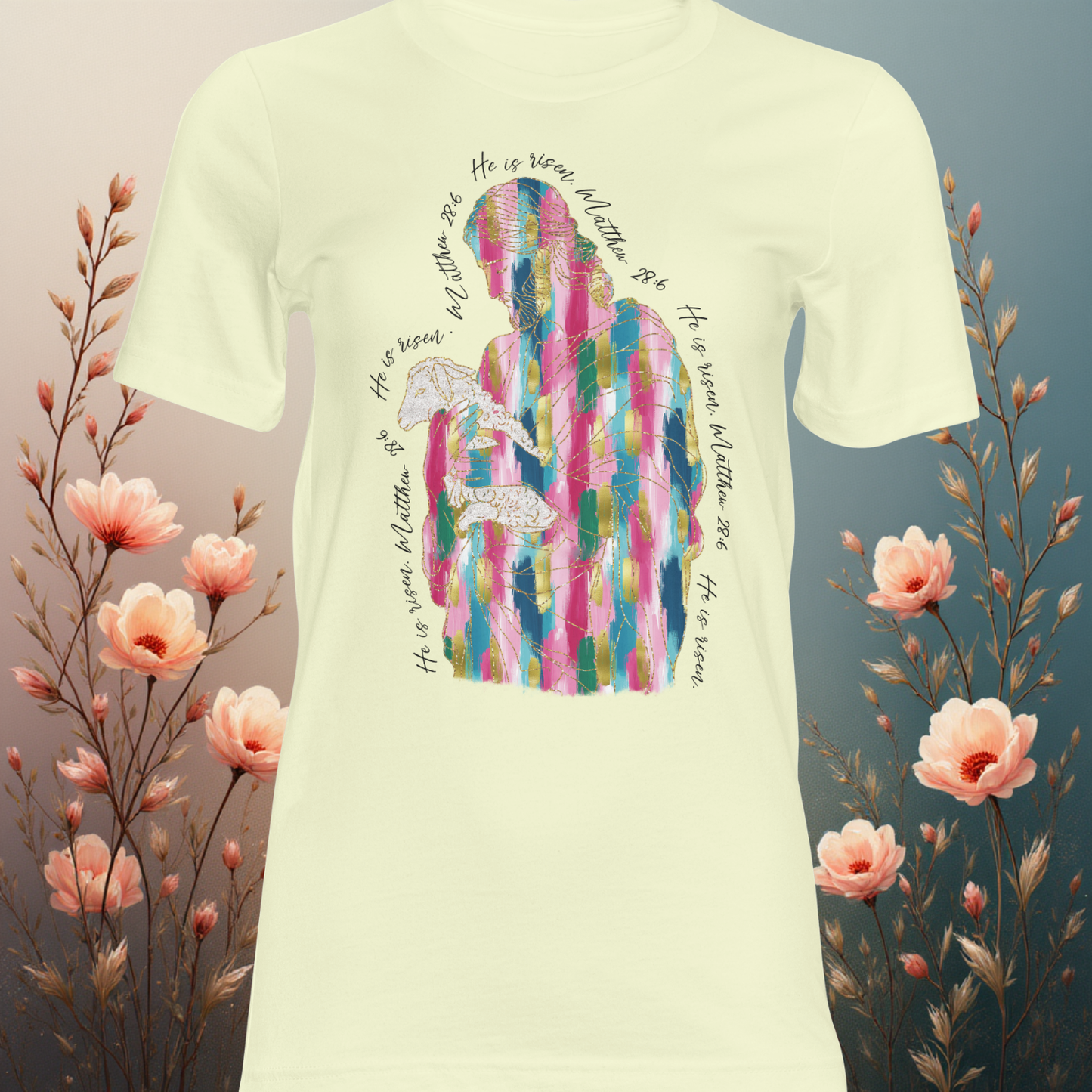 Colorful He is risen DTF Single Print