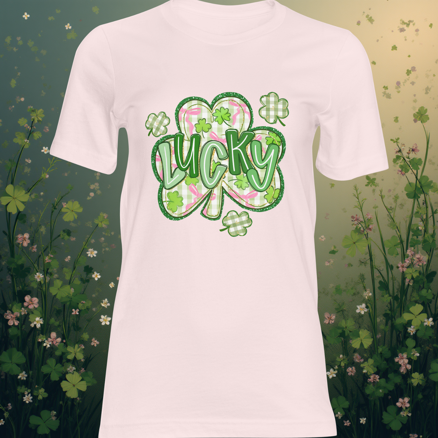 Plaid Clover DTF Single Print