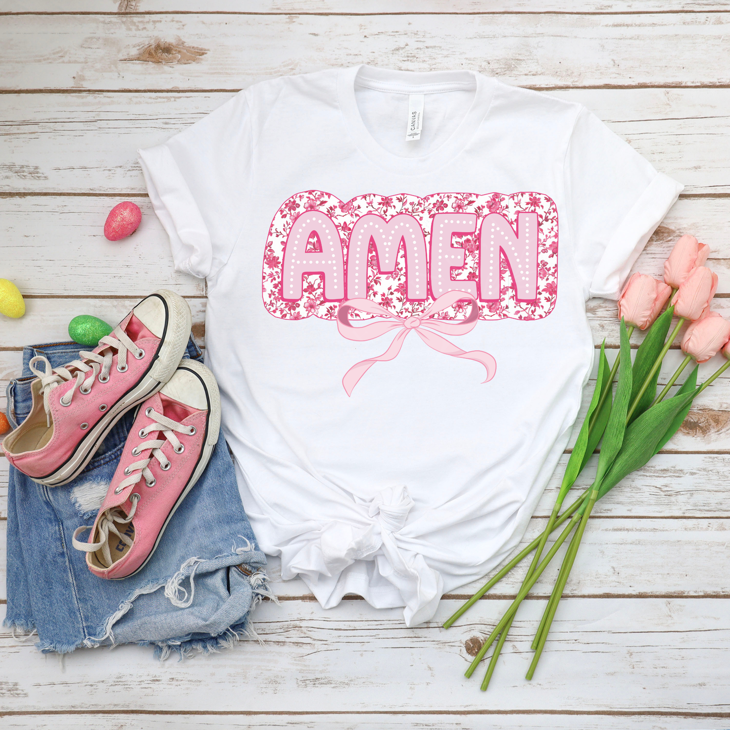 Amen 1 - White Bella Canvas