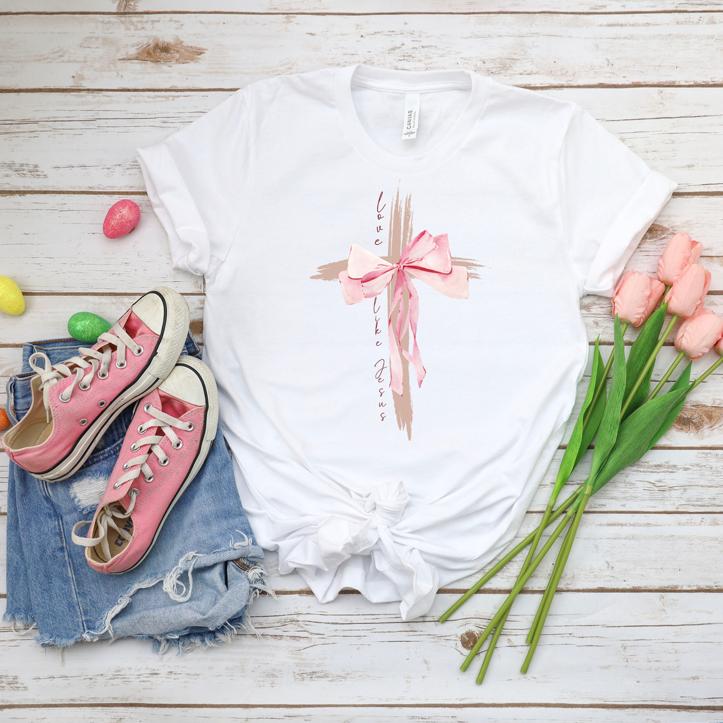 Love Like Jesus - White Bella Canvas