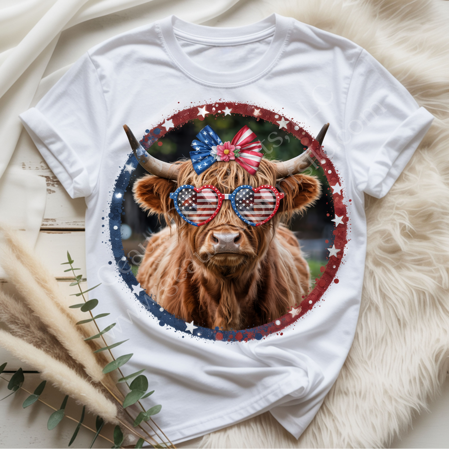 USA Cow DTF Single Print