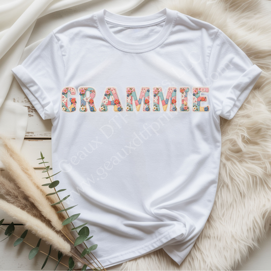 Grammie Patchwork DTF Single Print