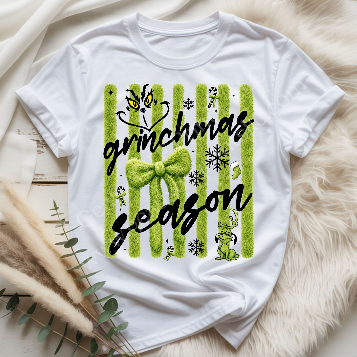 Green Christmas DTF Single Print