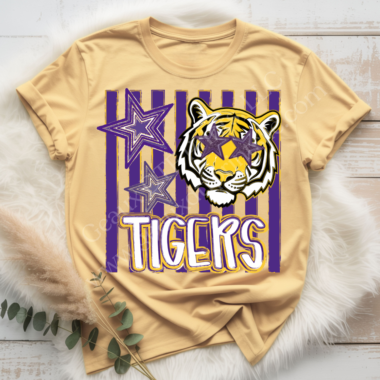Striped Tigers DTF Single Print